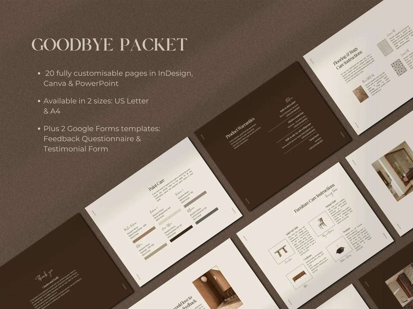 HUDSON | Client Handover and Care Guide (Goodbye Packet)