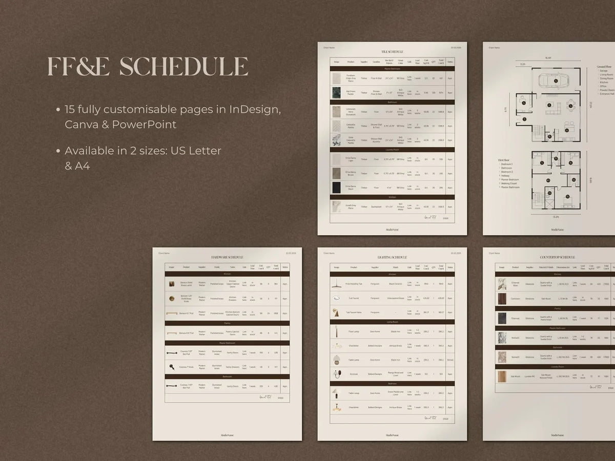 Ffe Delivery Schedule FF&E Schedule & Project Specifications Template – Slfmade.co