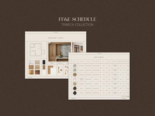 FF&E Schedule & Project Specifications Templates for Architects and ...
