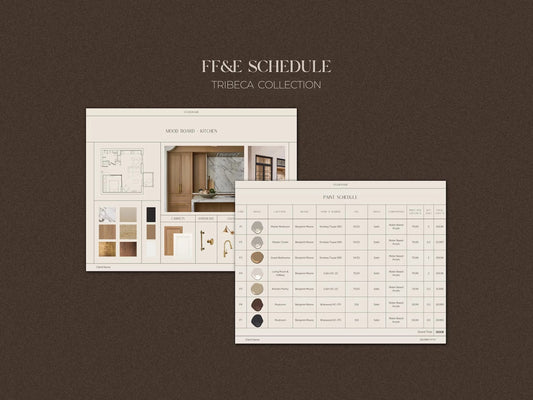 TRIBECA | FF&E Schedule Template