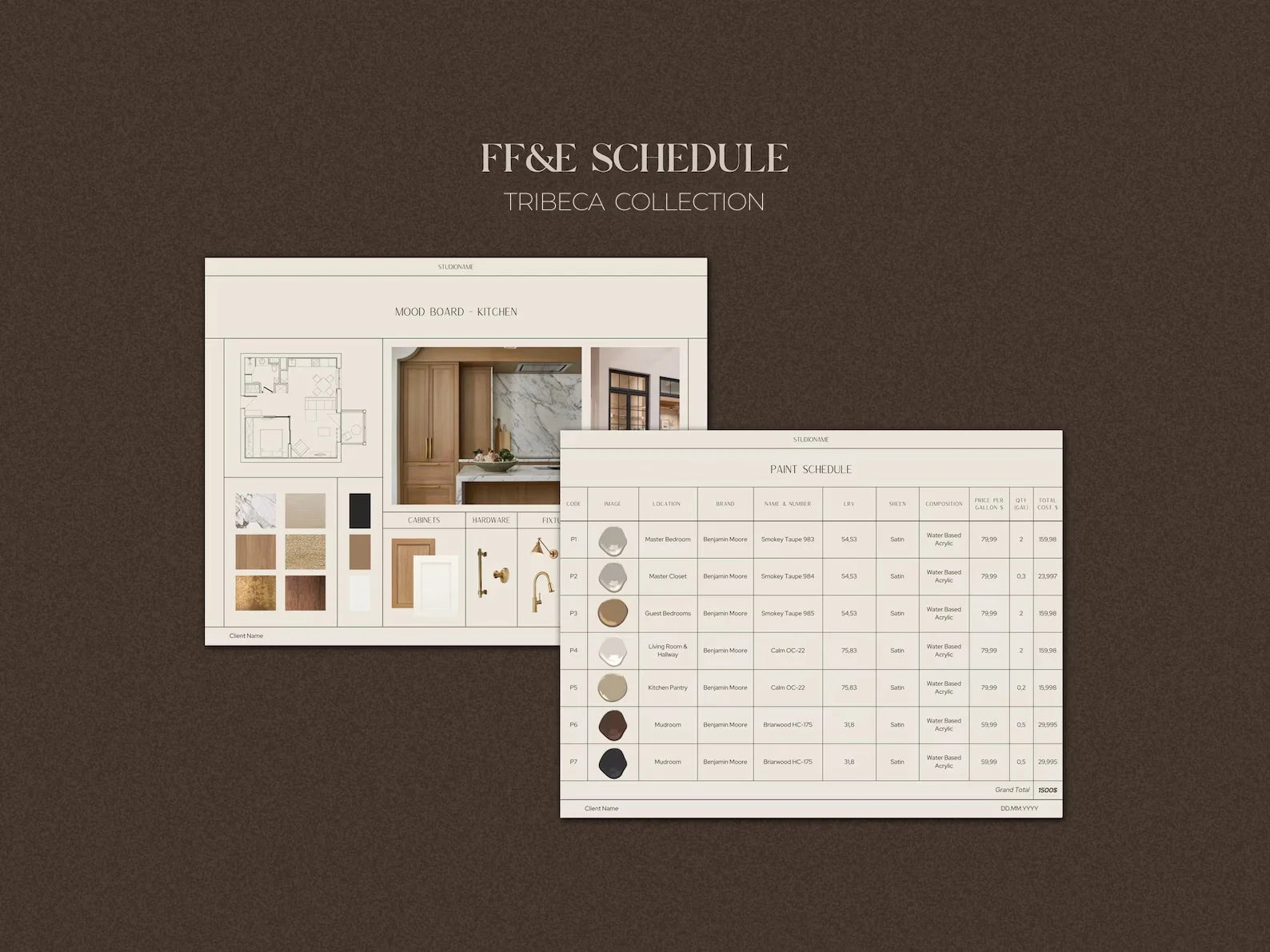 Ffe Delivery Schedule TRIBECA | FF&E Schedule Template – Slfmade.co