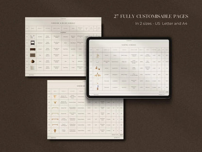 FF&E Schedule & Project Specifications Template