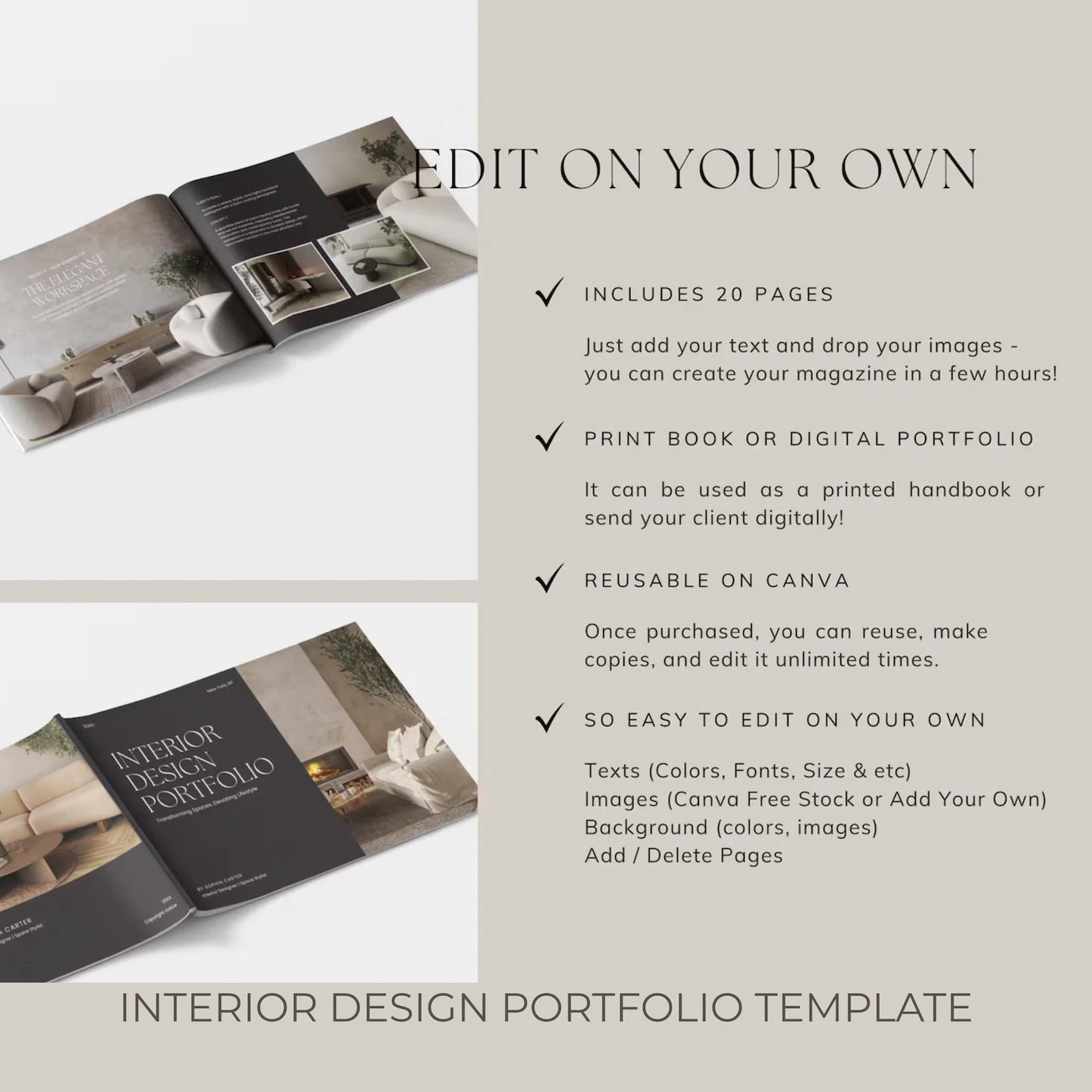 Interior Design & Architecture Portfolio Template