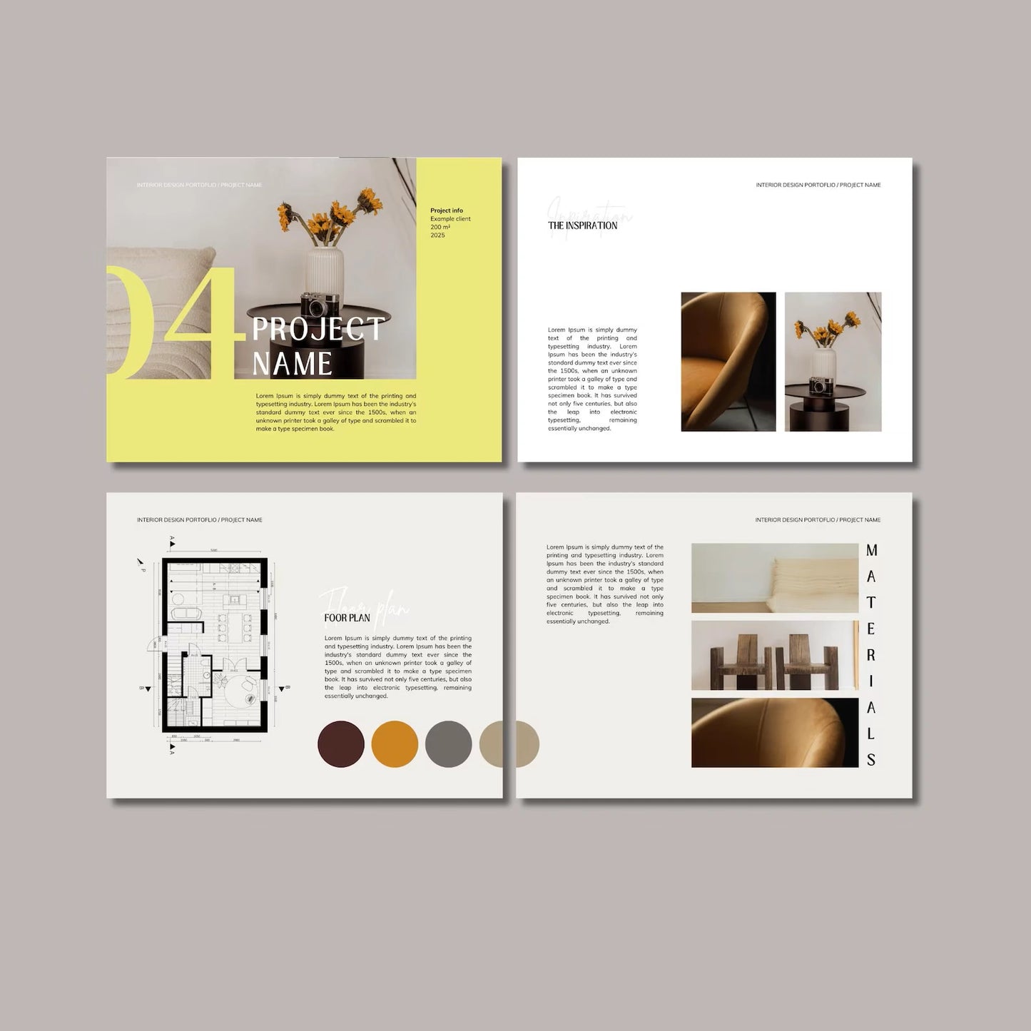 Interior Design & Architecture Portfolio Template