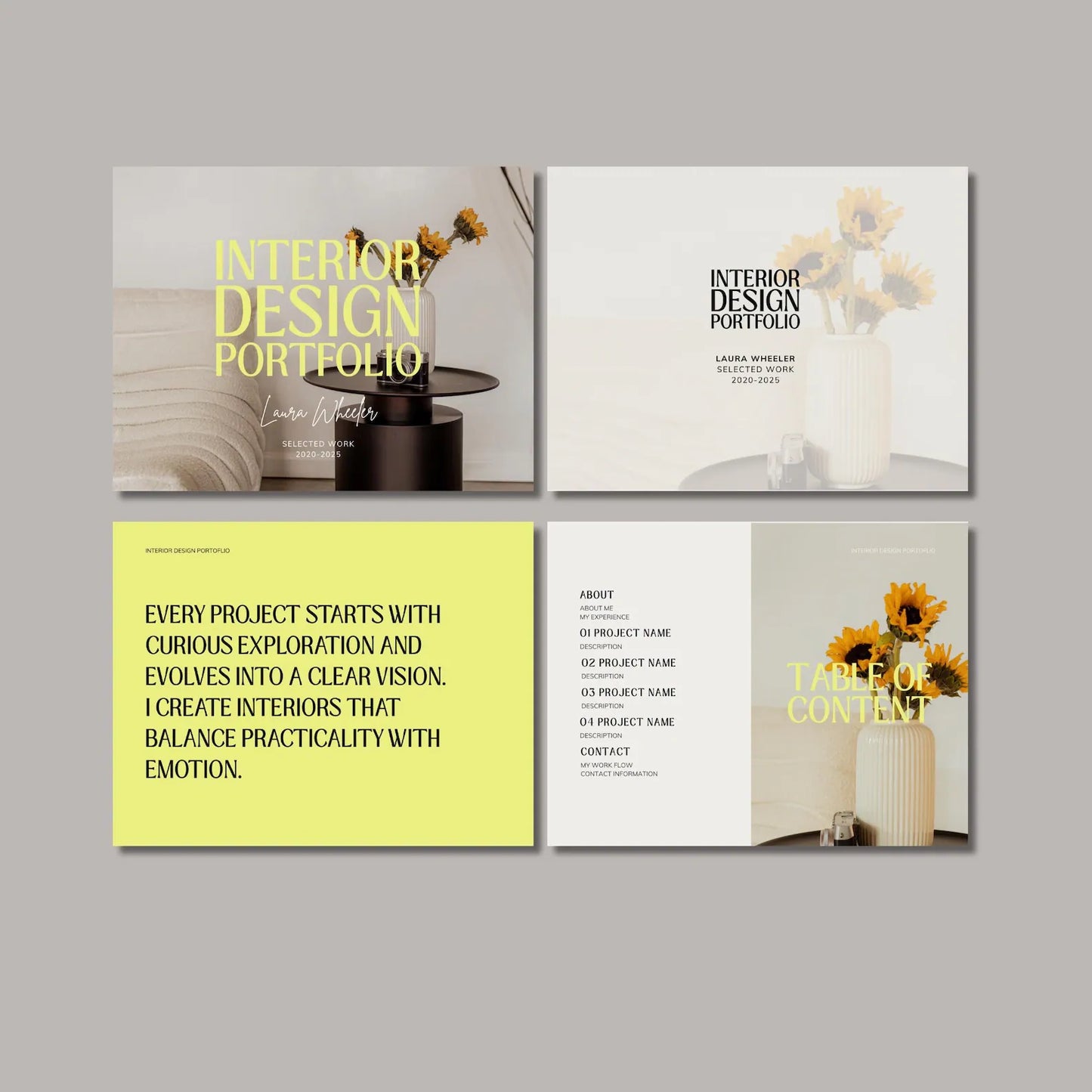 Interior Design & Architecture Portfolio Template