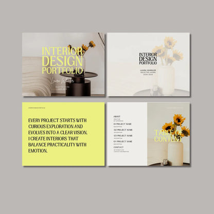 Interior Design & Architecture Portfolio Template