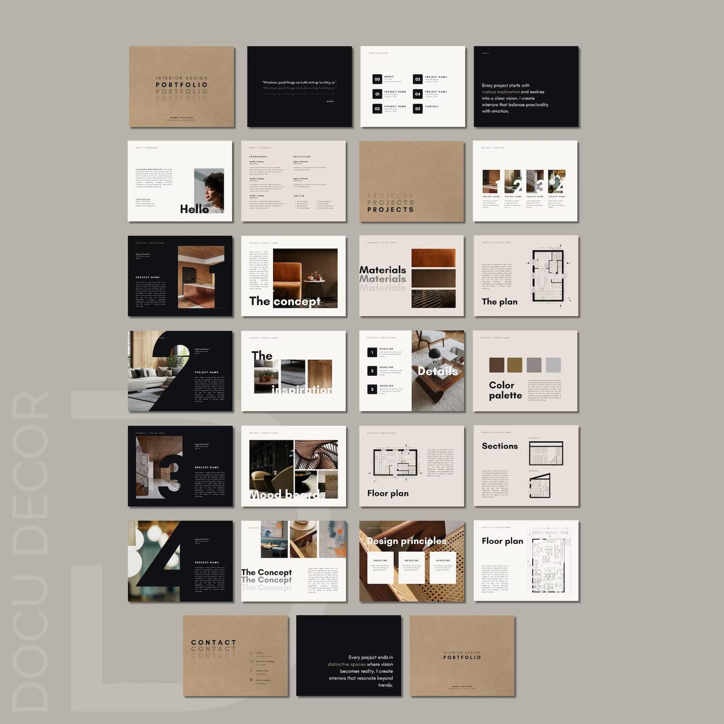 Interior Design & Architecture Portfolio Template