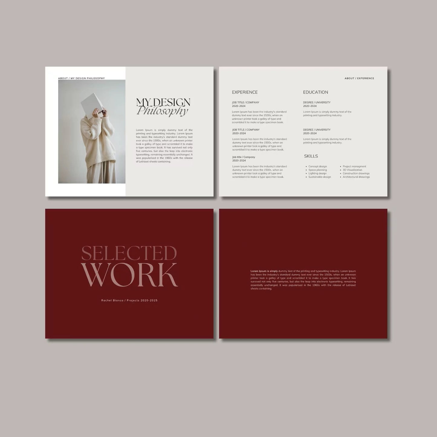 Interior Design & Architecture Portfolio Template