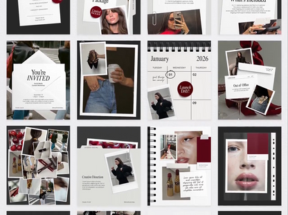 Interior Design Social Media Pack | Bold Modernist [20 Posts]