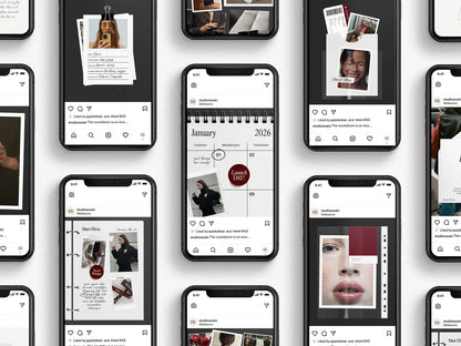 Interior Design Social Media Pack | Bold Modernist [20 Posts]