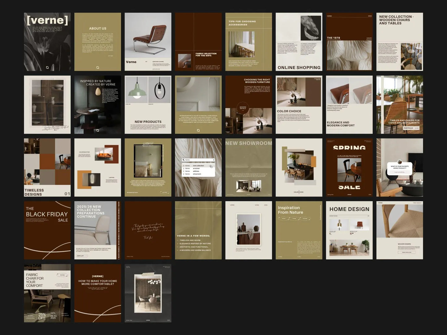 Collage of various product and lifestyle images with text on a black background