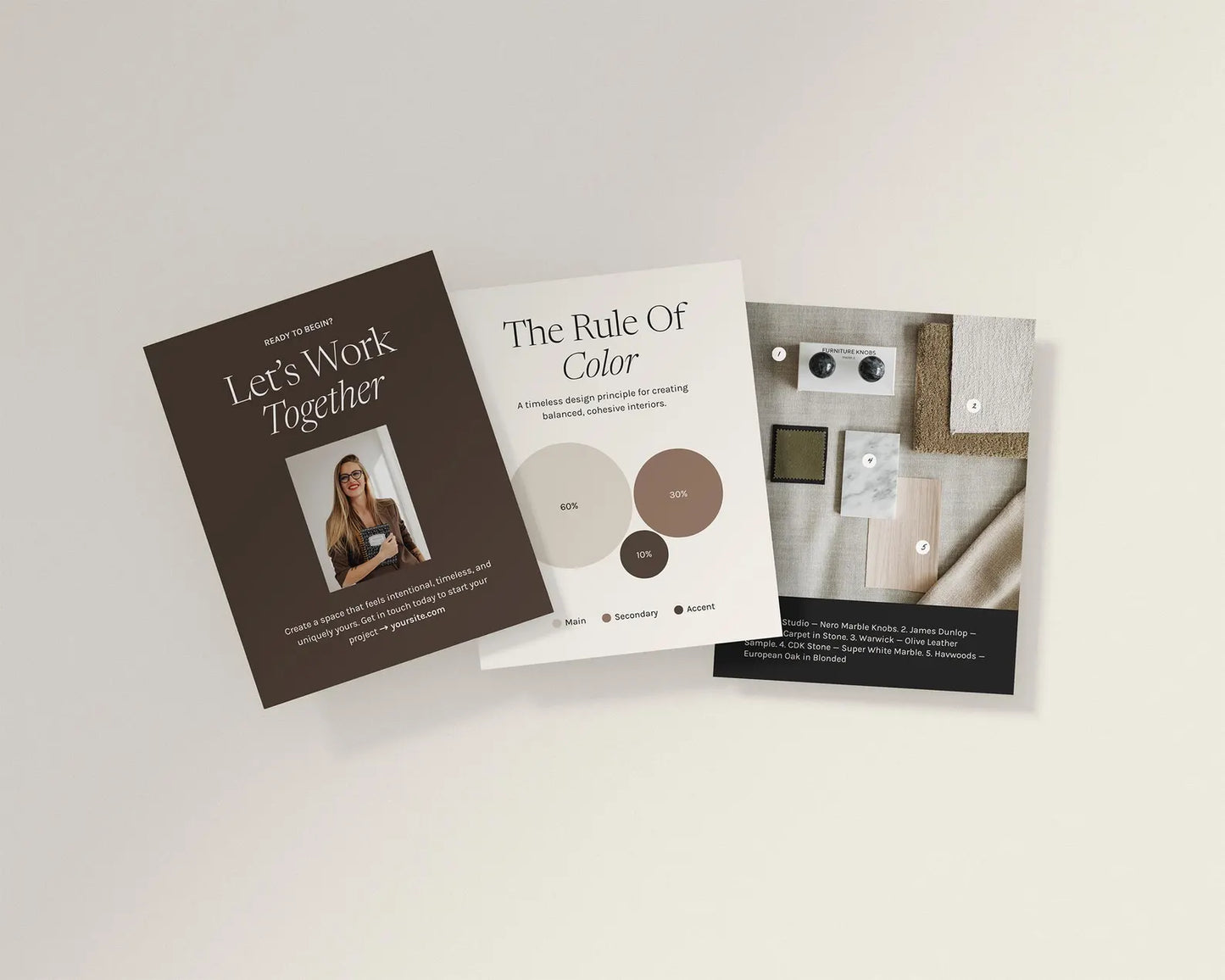 Interior Design Social Media Pack | Warm Concrete [130 Posts]