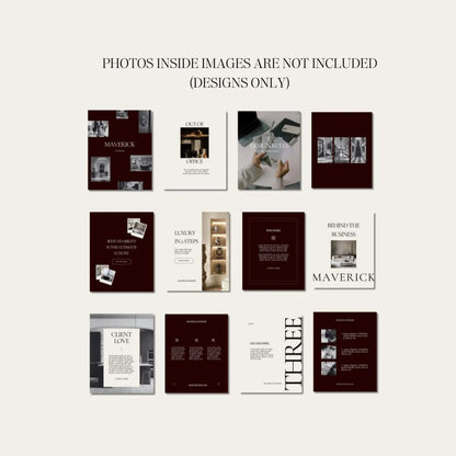 Interior Design Social Media Pack |  Clean Lines [75 Posts]