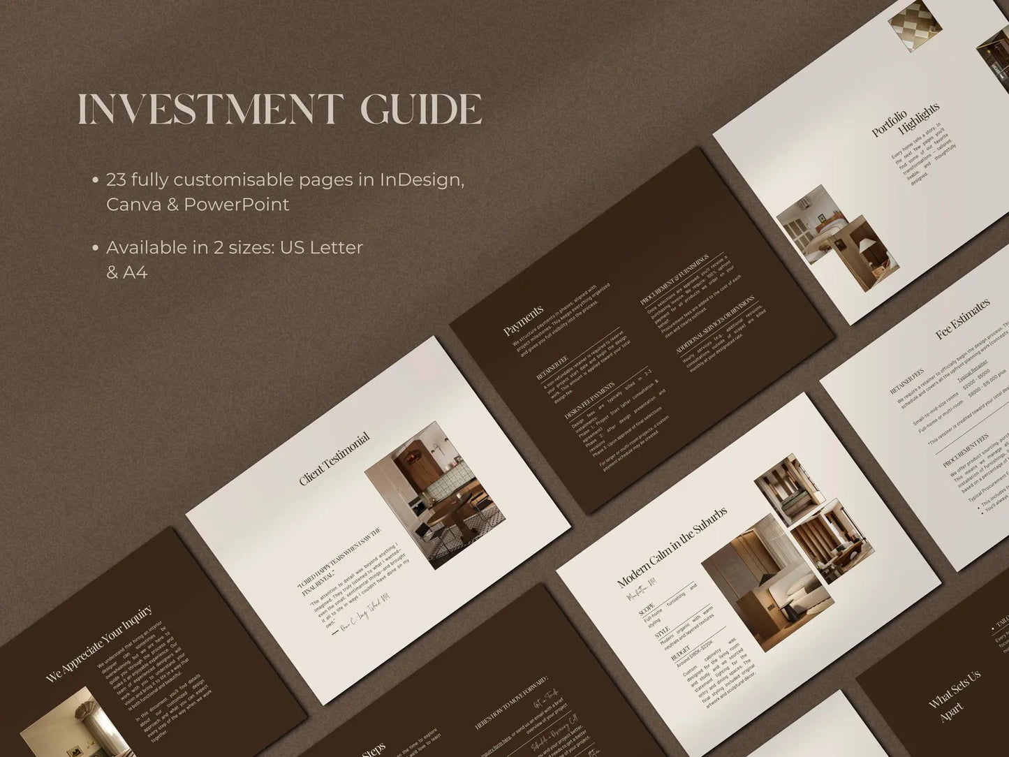 HUDSON | Investment & Services Guide Template