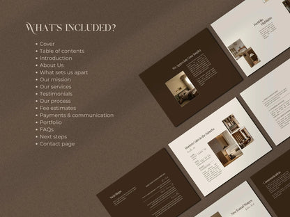 Investment & Services Guide Template