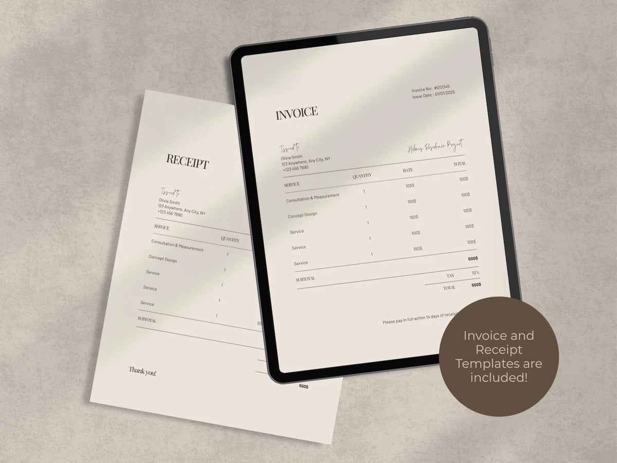 Interior Design Welcome Guide Template – Slfmade.co