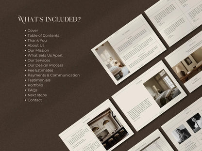 Investment & Services Guide Template