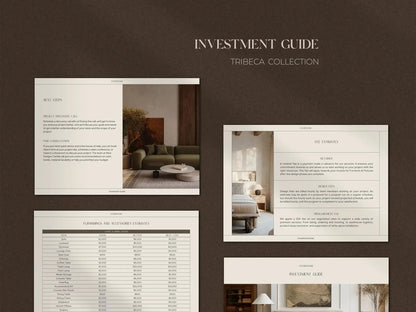 Investment & Services Guide Template