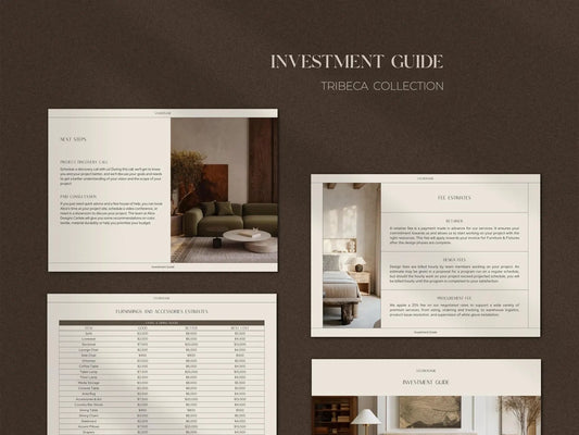 TRIBECA | Investment & Services Guide Template