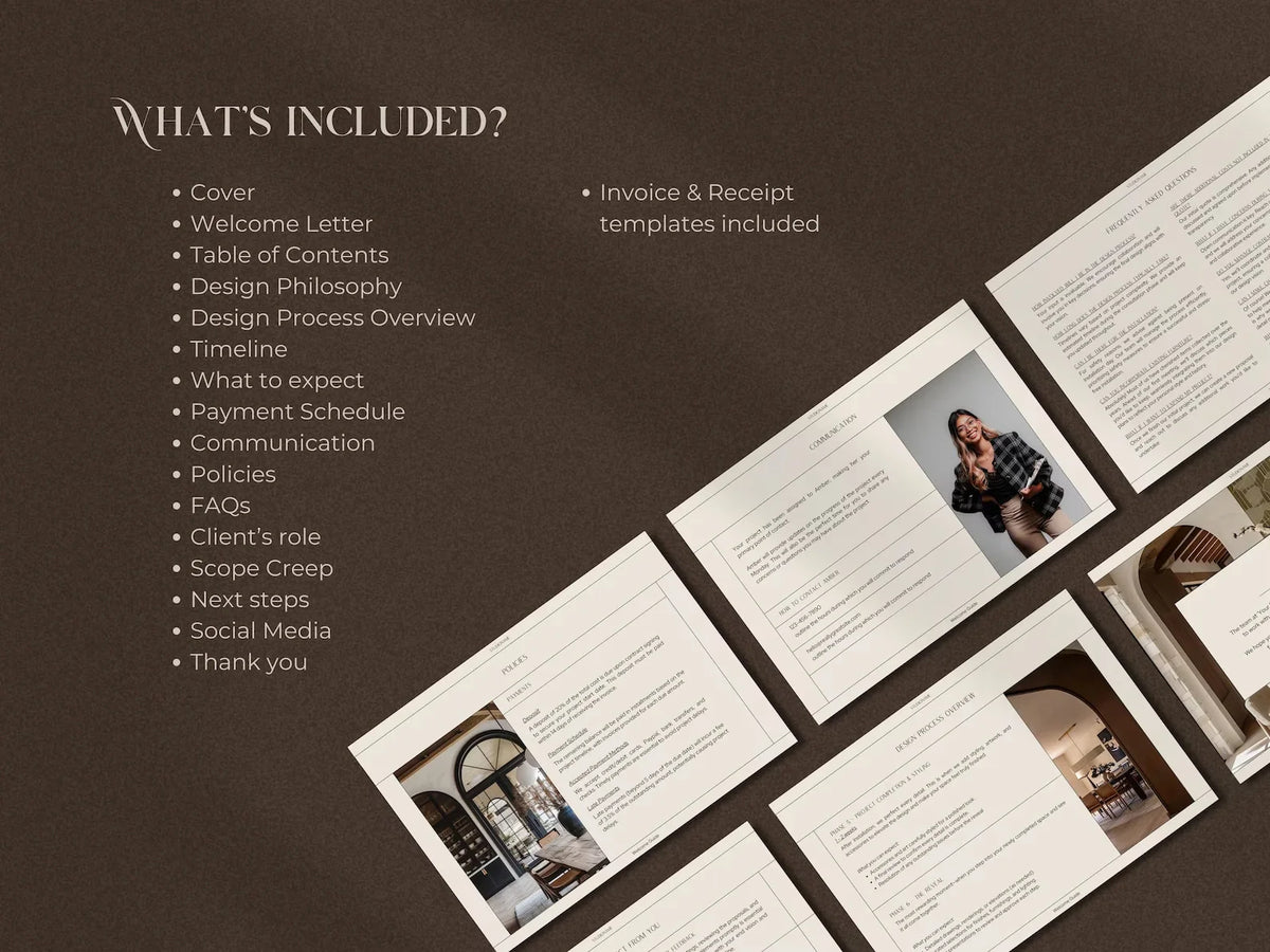 Interior Design Welcome Guide Template – Slfmade.co