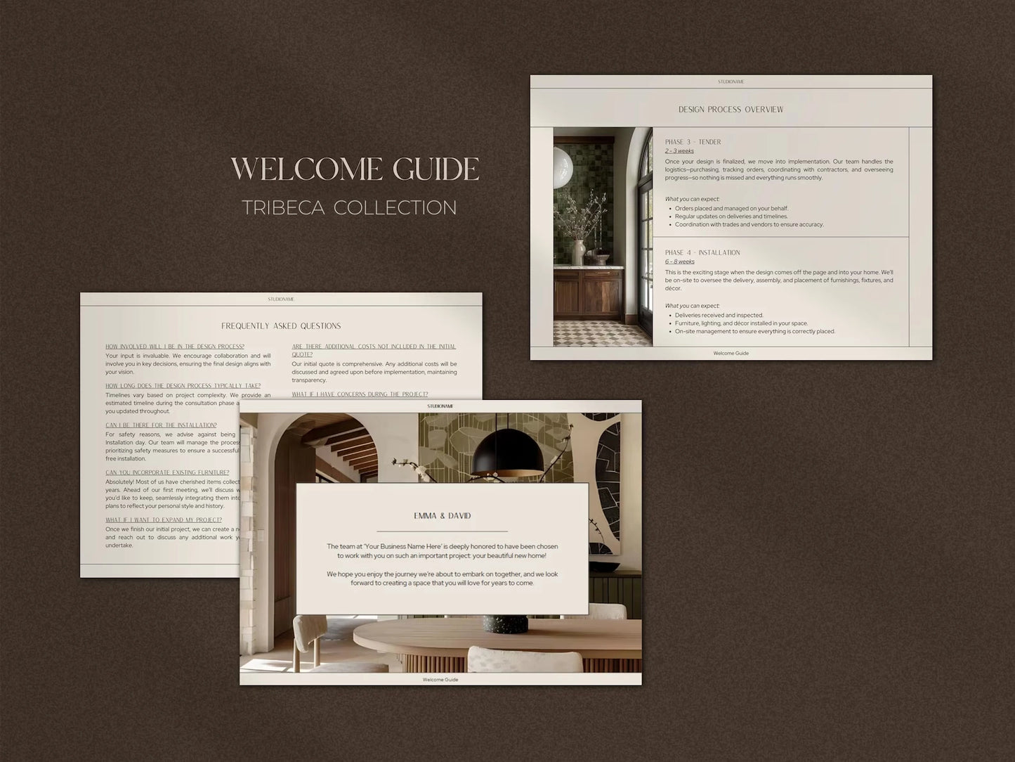 TRIBECA | Welcome Guide Template
