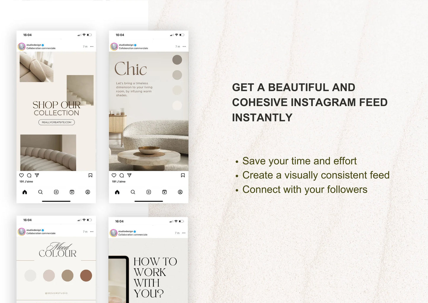 Interior Design Social Media Pack | Mediterranean Warmth [200 Posts]