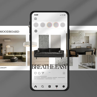 Interior Design Social Media Pack | Minimalist Editorial [60 Posts]