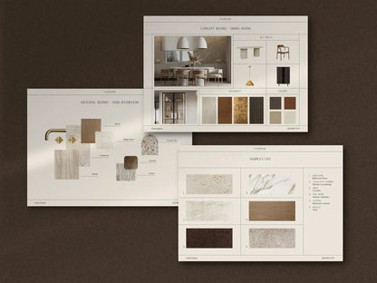 Interior Design Presentation & FF&E  Schedule System Templates