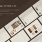 FF&E Template with customizable pages on a brown background
