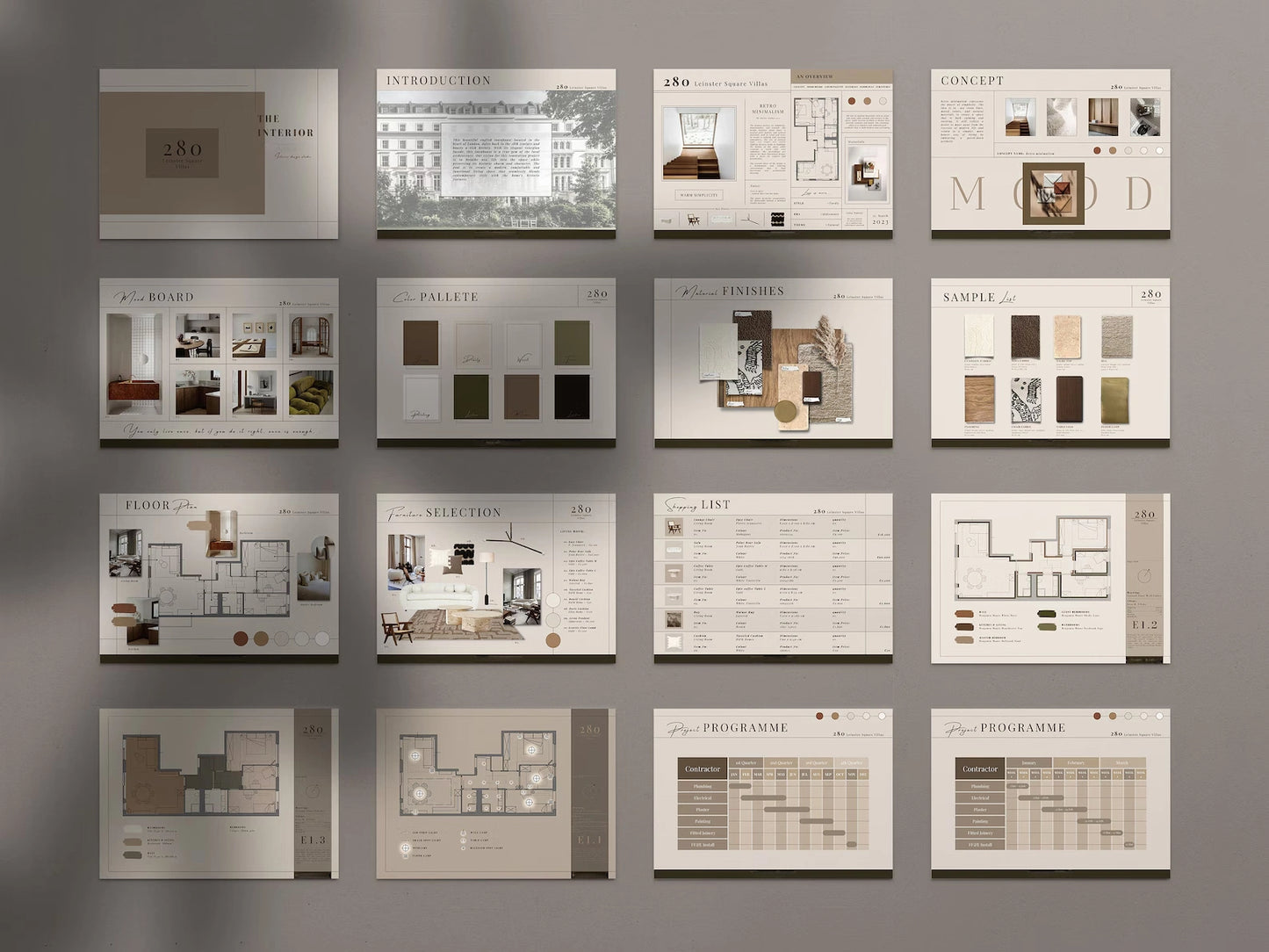MAYFAIR | Design Presentation + FF&E  Schedule System