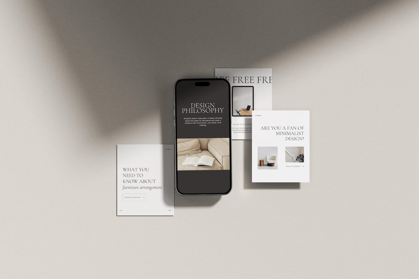 Interior Design Social Media Pack | Soft Neutral [210 Posts]