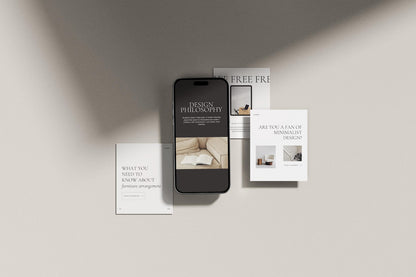 Interior Design Social Media Pack | Soft Neutral [210 Posts]
