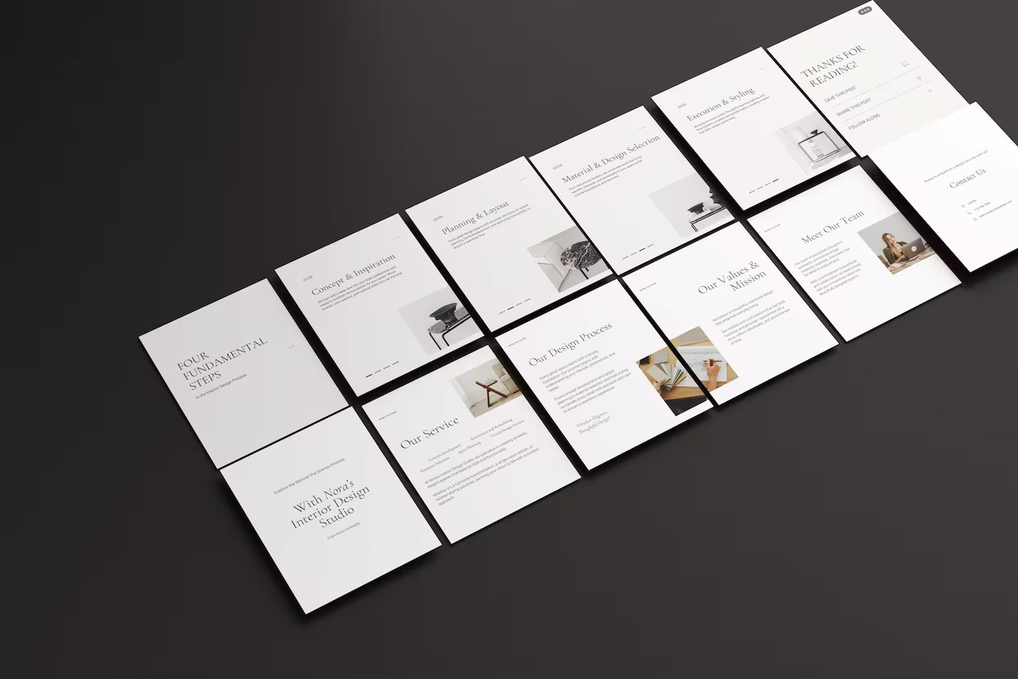 Interior Design Social Media Pack | Soft Neutral [210 Posts]
