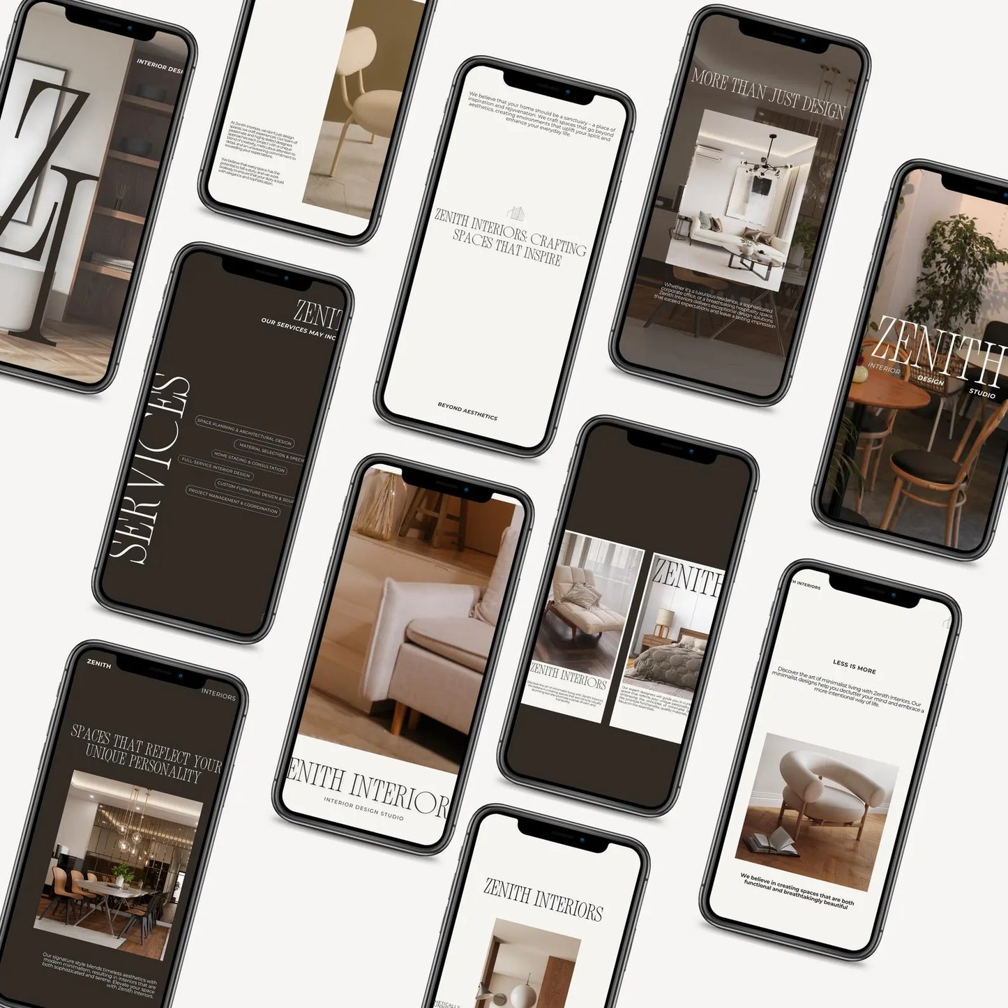 Interior Design Social Media Pack | Zenith Studio [30 Stories]