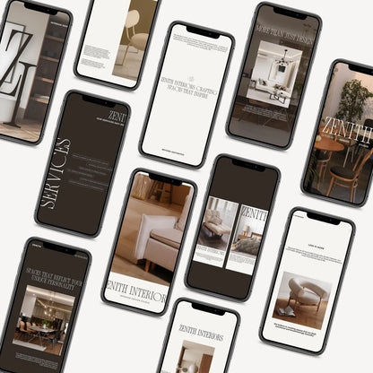 Interior Design Social Media Pack | Zenith Studio [30 Stories]