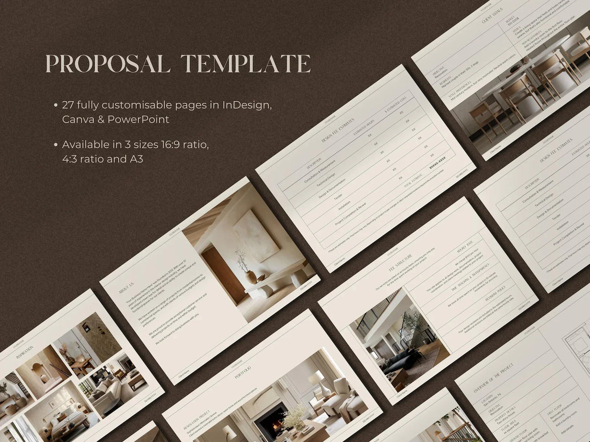 Interior Design Fee Proposal Template – Slfmade.co