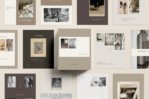 Collage of various photo albums with different cover designs on a white background.