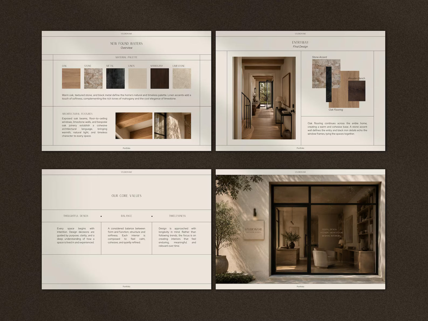 Interior Design & Architecture Portfolio Template