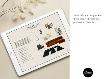 Interior Design Mood Board Template