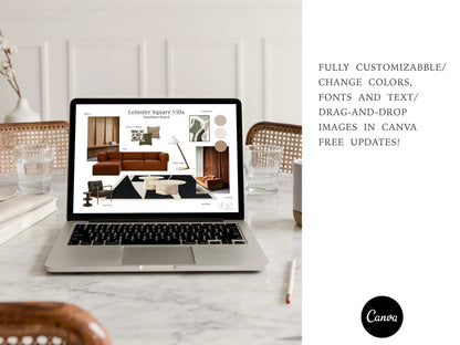 Interior Design Mood Board Template