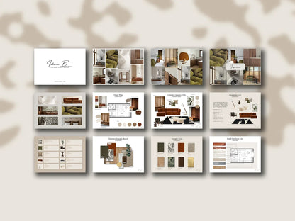 Interior Design Mood Board Template