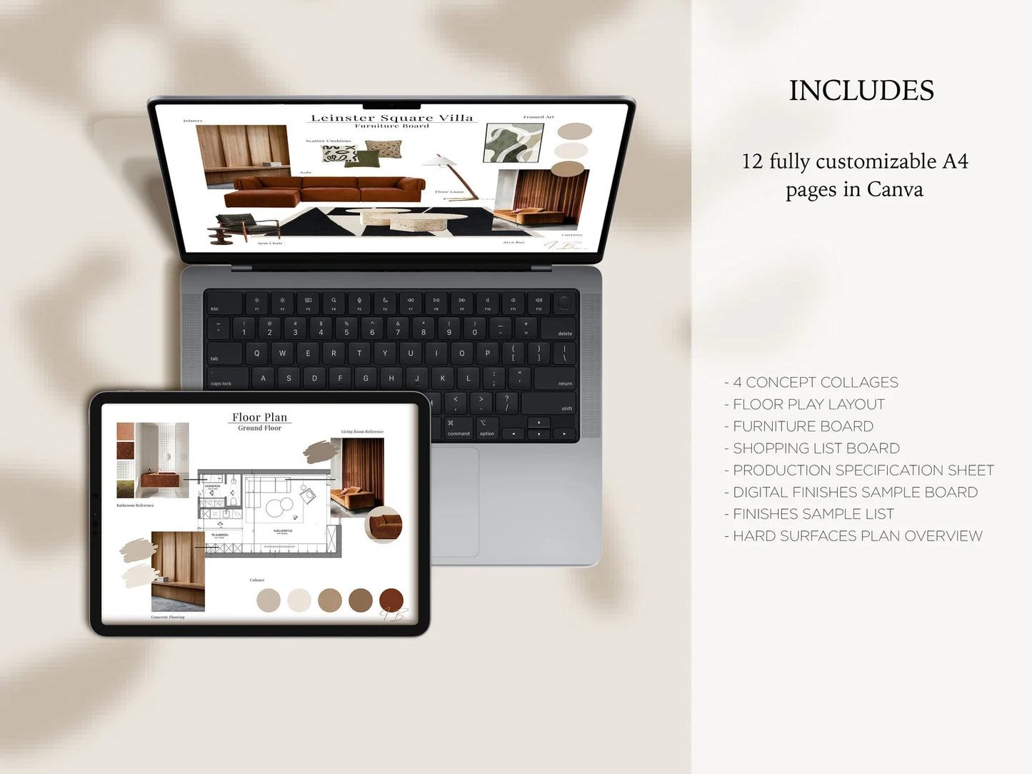 MAYFAIR | Interior Design Mood Board Template