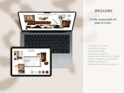 Interior Design Mood Board Template