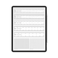 Collection of rulers and grids on a white background