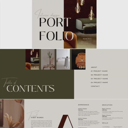 Interior Design & Architecture Portfolio Template