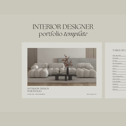 Interior Design & Architecture Portfolio Template