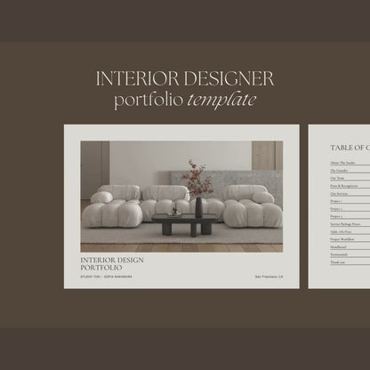Interior Design & Architecture Portfolio Template