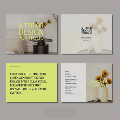 Interior Design & Architecture Portfolio Template