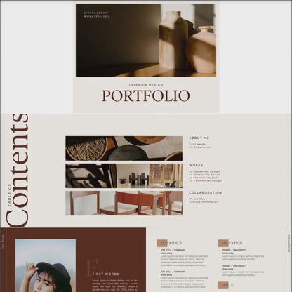 Interior Design & Architecture Portfolio Template