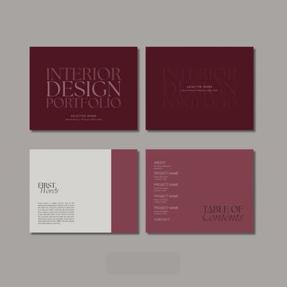 Interior Design & Architecture Portfolio Template